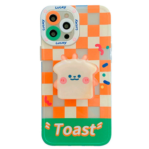 Boogzel Apparel Toast Checkered iPhone Case