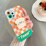 Boogzel Apparel Toast Checkered iPhone Case, view 3