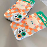 Boogzel Apparel Toast Checkered iPhone Case, view 4