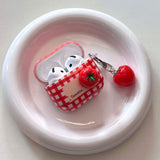 Boogzel Apparel Tomato Checkered AirPods Case, view 2