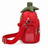 Boogzel Apparel Tomato Shaped Clear Pocket Handbag, view 3