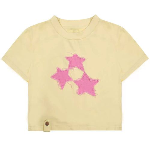Boogzel Apparel Too Pretty Star Crop Top