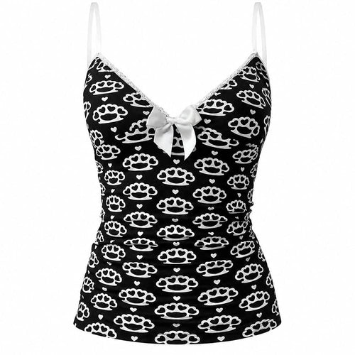 Boogzel Apparel Tough Love Bow Cami Top
