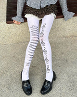 Boogzel Apparel Treble Clef Print Tights, view 4