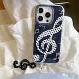 Boogzel Apparel Treble Clef Y2K iPhone Case, view 5