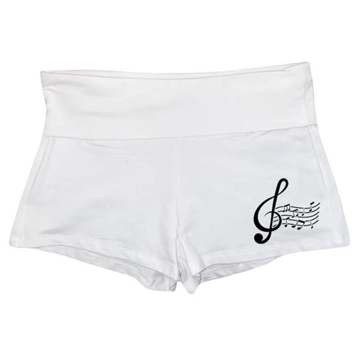 Boogzel Apparel Treble Clef Y2K Mini Shorts