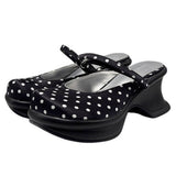 Boogzel Apparel Trend Victim Polka Dot Platform Sandals, view 2