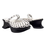 Boogzel Apparel Trend Victim Polka Dot Platform Sandals, view 6
