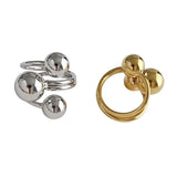 Boogzel Apparel Triple Ball Statement Ring, view 2