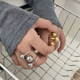 Boogzel Apparel Triple Ball Statement Ring, view 4