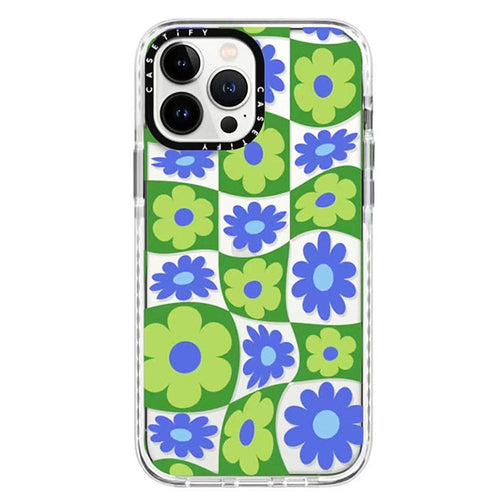 Boogzel Apparel Trippy Flower Checker iPhone Case