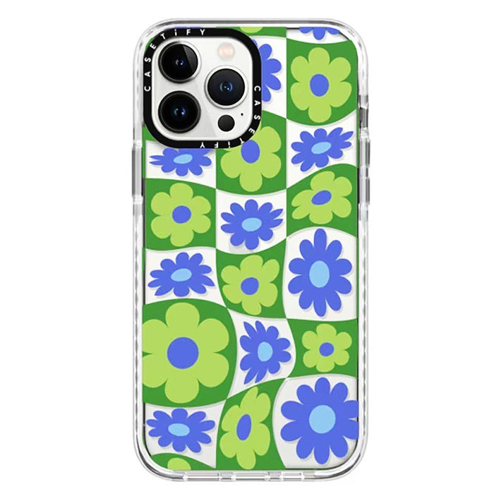 Boogzel Apparel Trippy Flower Checker iPhone Case