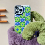 Boogzel Apparel Trippy Flower Checker iPhone Case, view 3