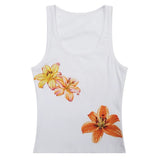 Boogzel Apparel Tropical Flowers Coconut Girl Aesthetic Tank, view 2