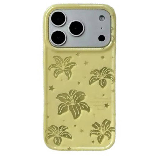 Boogzel Apparel Tropical Flowers iPhone Case in Yellow