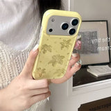 Boogzel Apparel Tropical Flowers iPhone Case in Yellow, view 2