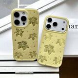 Boogzel Apparel Tropical Flowers iPhone Case in Yellow, view 4