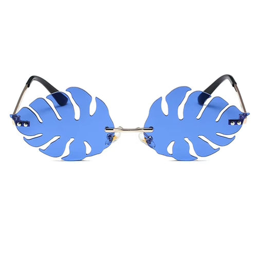 Boogzel Apparel Tropical Leaf Shaped Sunglasses