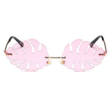 Boogzel Apparel Tropical Leaf Shaped Sunglasses, view 6