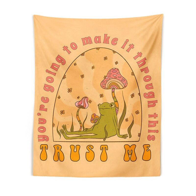 Boogzel Apparel Trust Me Frog Wall Tapestry