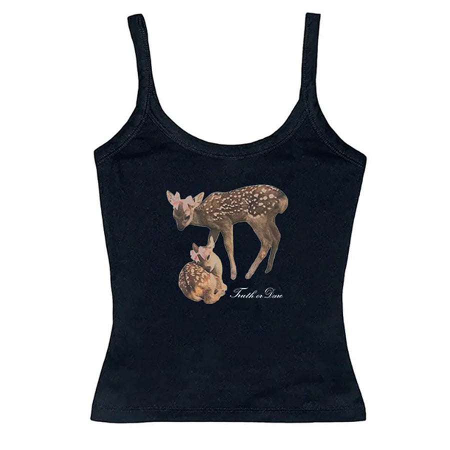 Boogzel Apparel Truth or Dare Fawn Tank Top