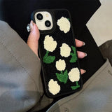 Boogzel Apparel Tulip Embroidery iPhone Case, view 3