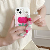 Boogzel Apparel Tulip Flower Chain iPhone Case, view 2