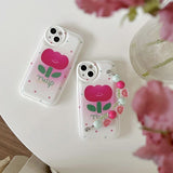 Boogzel Apparel Tulip Flower Chain iPhone Case, view 5