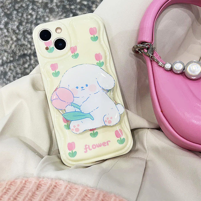 Boogzel Apparel Tulip Puppy iPhone Case