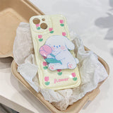 Boogzel Apparel Tulip Puppy iPhone Case, view 3