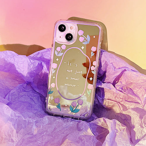 Boogzel Apparel Tulips Mirror iPhone Case