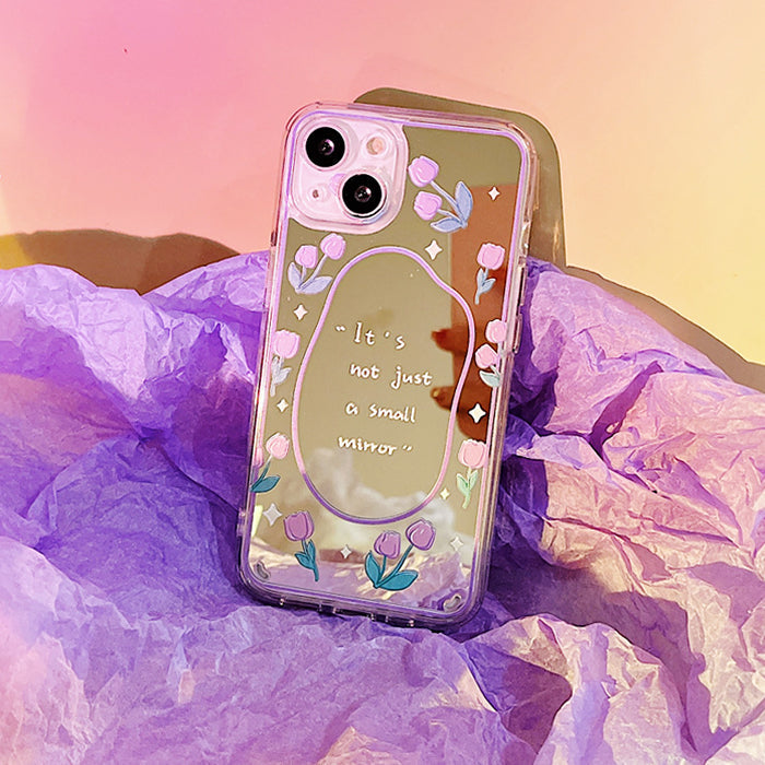 Boogzel Apparel Tulips Mirror iPhone Case