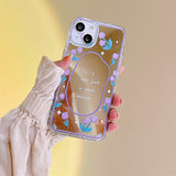 Boogzel Apparel Tulips Mirror iPhone Case, view 4