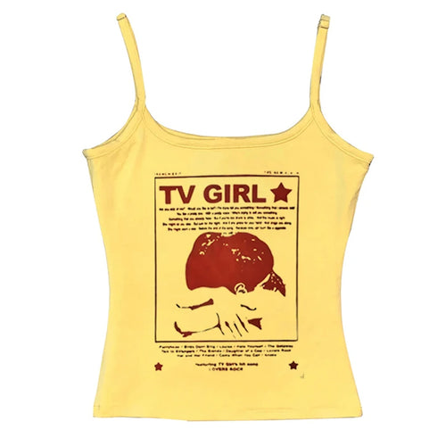Boogzel Apparel TV Girl Y2K Aesthetic Tank Top