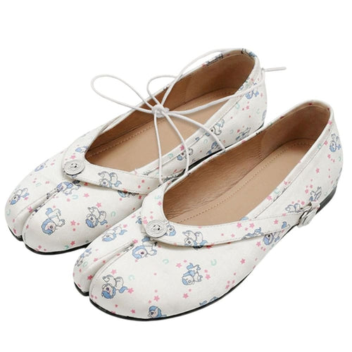 Boogzel Apparel Unicorn Print Tabi Ballet Flats