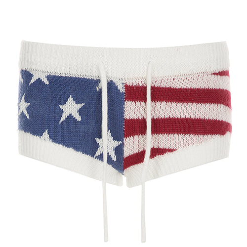 Boogzel Apparel USA Stars & Stripes Knit Shorts