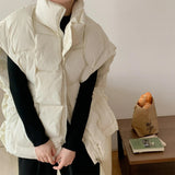 Boogzel Apparel Vacay Mode Oversized Puffer Vest, view 4