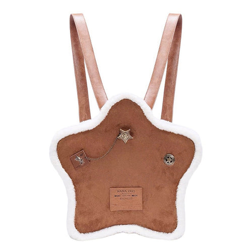 Boogzel Apparel Vanilla Girl Sheepskin Star Backpack