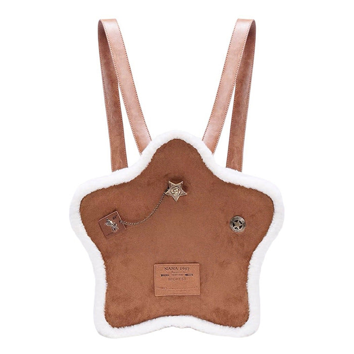 Boogzel Apparel Vanilla Girl Sheepskin Star Backpack
