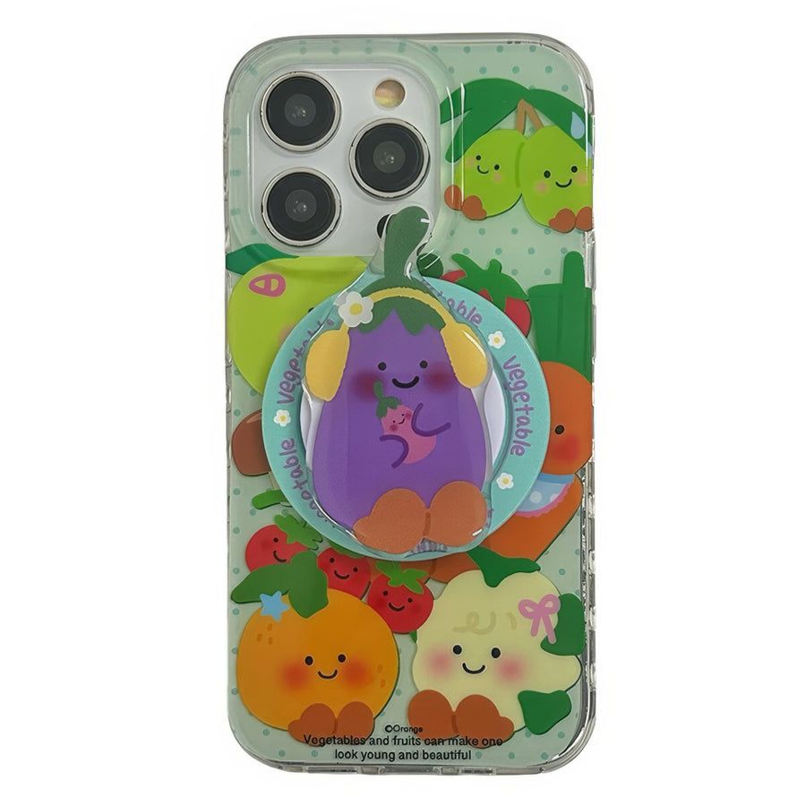 Boogzel Apparel Vegetables and Fruits iPhone Case & Grip
