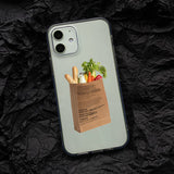 Boogzel Apparel Vegetables Shopping Bag iPhone Case, view 2