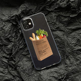 Boogzel Apparel Vegetables Shopping Bag iPhone Case, view 3