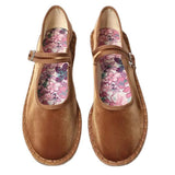 Boogzel Apparel Velvet Mary Jane Flats, view 2