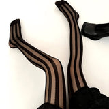 Boogzel Apparel Vertical Stripes Tights, view 3