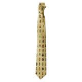 Boogzel Apparel Vintage Beetle Print Tie in Yellow, view 2