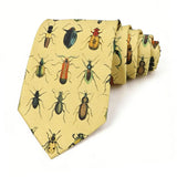 Boogzel Apparel Vintage Beetle Print Tie in Yellow, view 3
