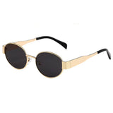 Boogzel Apparel Vintage Crush Oval Sunglasses, view 2