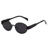 Boogzel Apparel Vintage Crush Oval Sunglasses, view 3