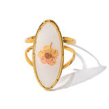Boogzel Apparel Vintage Dried Flowers Rings, view 3