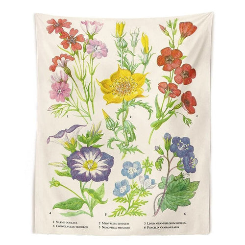 Boogzel Apparel Vintage Flower Wall Tapestry 🌿